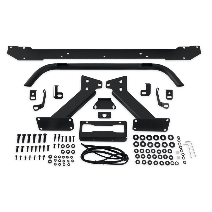 Body Armor 4x4 18-21 Subaru Crosstrek HiLine Front Winch Bumper - Bull Strap