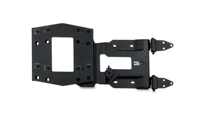 Body Armor 4x4 18-22 Jeep Wrangler JL Reinforced Tire Carrier - Black - Bull Strap