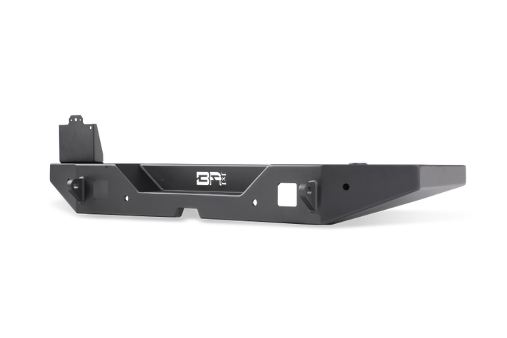 Body Armor 4x4 2018+ Jeep Wrangler Full Width Rear Bumper w/ Tire Carrier Mount - Bull Strap