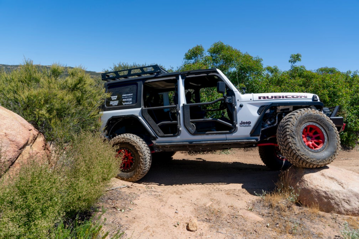 Body Armor 4x4 2018+ Jeep Wrangler JL Gladiator JT Tube Doors Rear Pair - Bull Strap