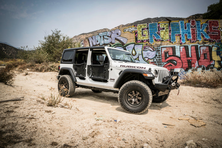 Body Armor 4x4 2018+ Jeep Wrangler JL and Gladiator JT Trail Doors Front Pair - Bull Strap
