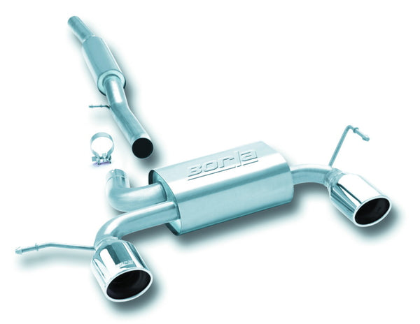 Borla 01-06 Audi TT Quattro 1.8T 225HP MT AWD 2dr Single Split Rear Exit SS Catback Exhaust - Bull Strap