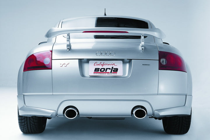Borla 01-06 Audi TT Quattro 1.8T 225HP MT AWD 2dr Single Split Rear Exit SS Catback Exhaust - Bull Strap