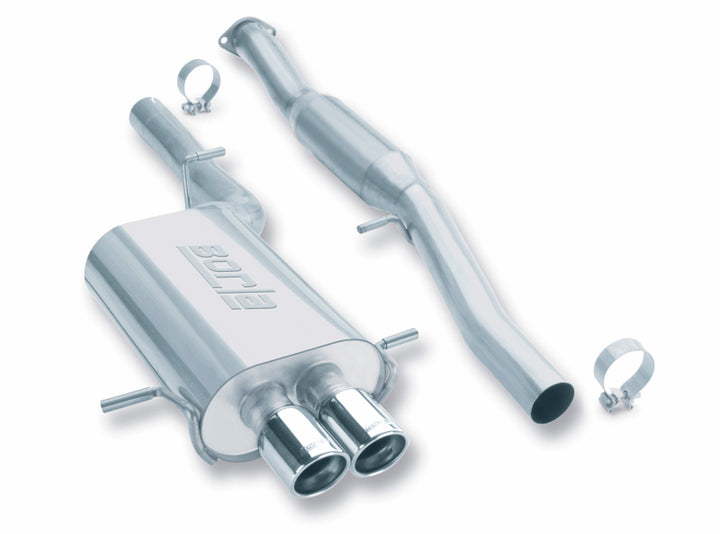 Borla 02-07 WRX Twin Tip Hush Catback Exhaust - Bull Strap