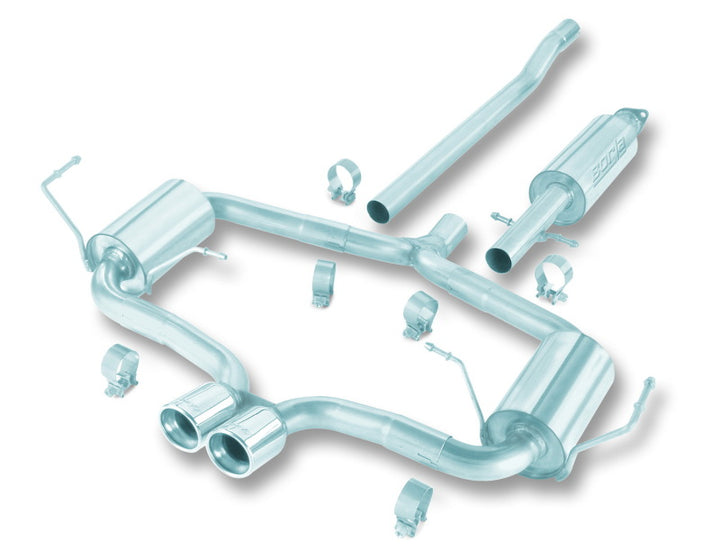 Borla 04-06 Mini Cooper S (Incl. Convertible) Aggressive Cat-back - Bull Strap