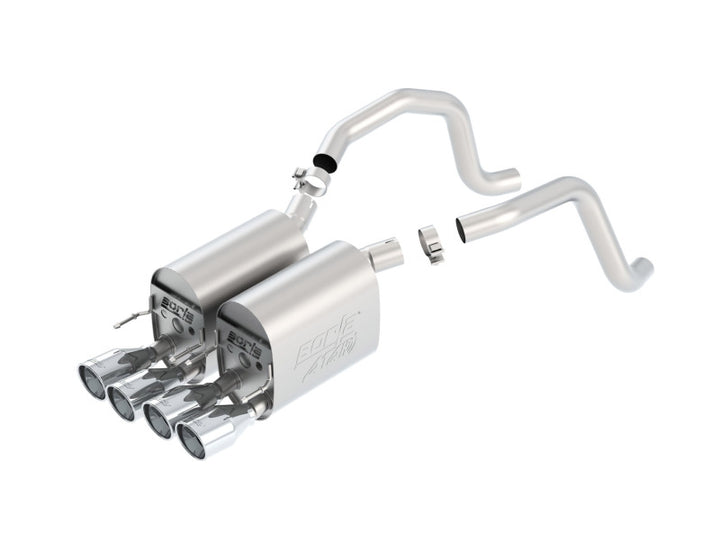 Borla 05-08 Chevrolet Corvette Coupe/Conv 6.0L/6.2L 8cyl Aggressive ATAK Exhaust (rear section only) - Bull Strap