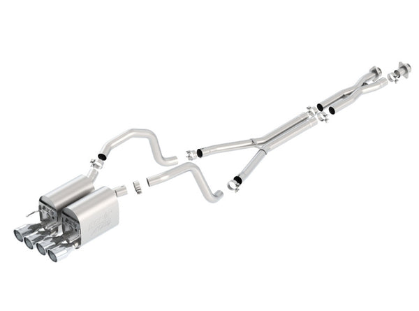 Borla 05-08 Chevrolet Corvette Coupe/Convertible 2dr 6.2L 8cyl AT/MT 6spd ATAK SS Catback Exhaust - Bull Strap