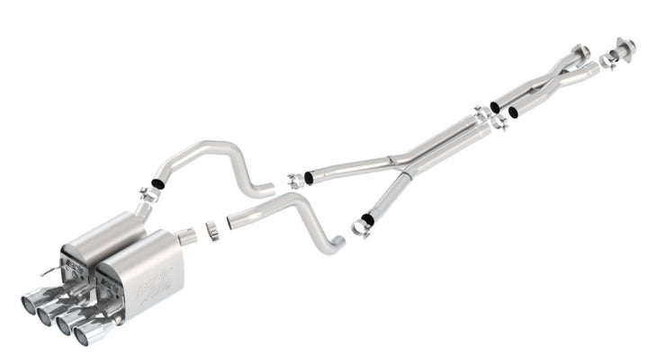 Borla 05-08 Chevrolet Corvette Coupe/Convertible 2dr 6.2L 8cyl AT/MT 6spd ATAK SS Catback Exhaust - Bull Strap