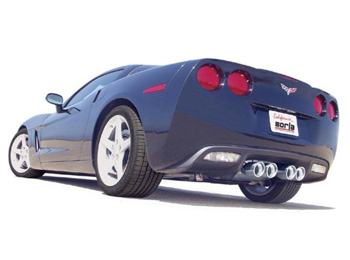 Borla 05-08 Chevrolet Corvette Coupe/Convertible 2dr 6.2L 8cyl AT/MT 6spd ATAK SS Catback Exhaust - Bull Strap