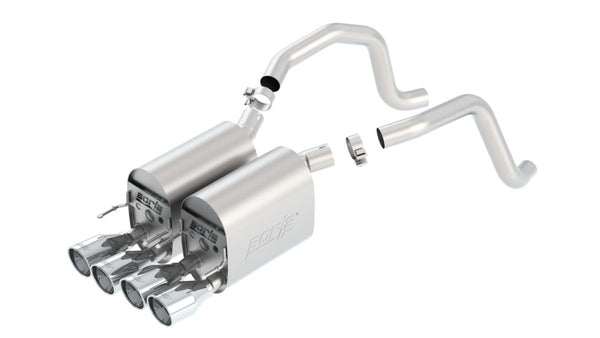 Borla 05-08 Corvette Coupe/Conv 6.0L/6.2L 8cyl 6spd RWD Touring SS Exhaust (rear section only) - Bull Strap