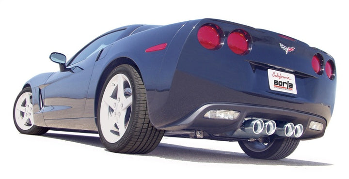 Borla 05-08 Corvette Coupe/Conv 6.0L/6.2L 8cyl 6spd RWD Touring SS Exhaust (rear section only) - Bull Strap