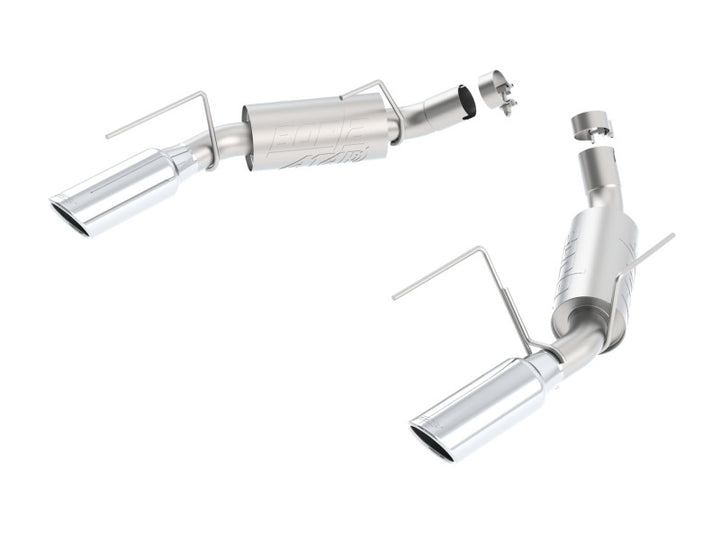 Borla 05-09 Mustang GT/Bullitt 4.6L 8cyl Aggressive ATAK Exhaust (rear section only) - Bull Strap