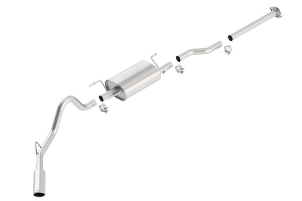 Borla 05-12 Toyota Tacoma 4.0L AT/MT 2/4WD CC/SH  EC/LB 2&4Dr Catback Exhaust - Bull Strap