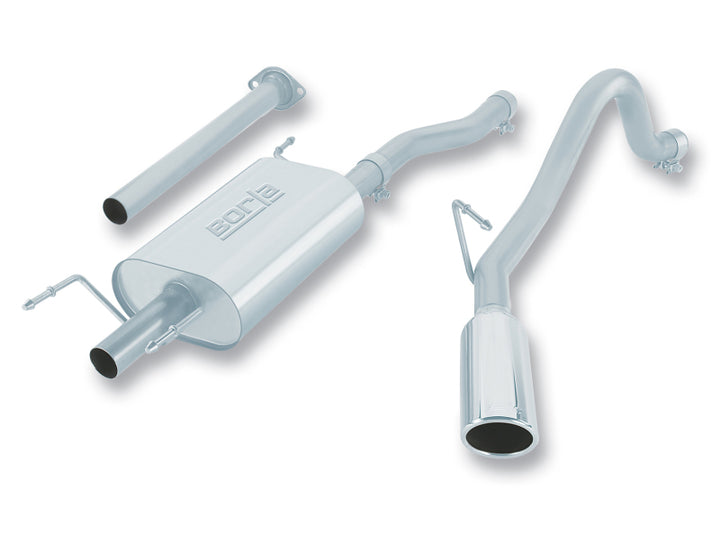 Borla 05-12 Toyota Tacoma 4.0L AT/MT 2/4WD CC/SH  EC/LB 2&4Dr Catback Exhaust - Bull Strap