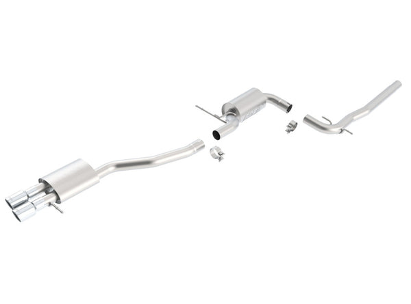 Borla 06-07 VW Jetta 2.5 / 08-10 Jetta SEL/SE/S SS Catback Exhaust - Bull Strap