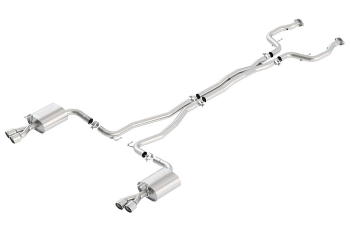 Borla 08-09 Pontiac G8/GT 6.0L 8cyl SS Catback Exhaust w/ X Pipe - Bull Strap