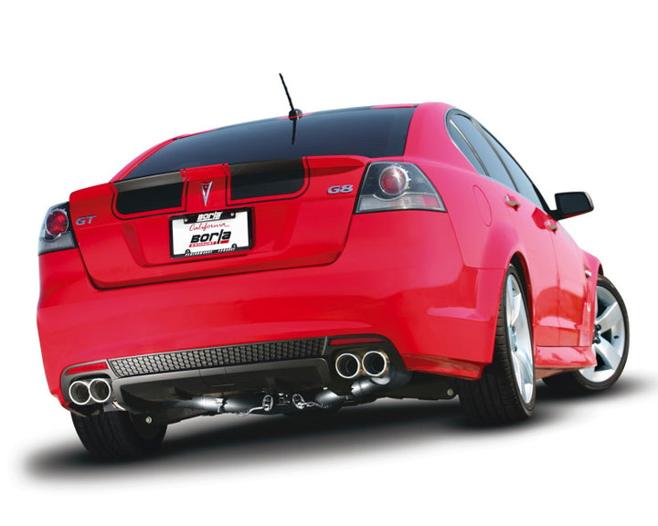 Borla 08-09 Pontiac G8/GT 6.0L 8cyl SS Catback Exhaust w/ X Pipe - Bull Strap