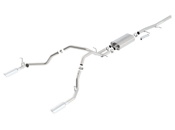 Borla 09-11 Chevrolet Silverado / 09-11 GMC Sierra S-Type SS Catback Exhaust - Bull Strap