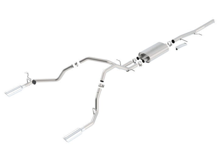 Borla 09-11 Chevrolet Silverado / 09-11 GMC Sierra S-Type SS Catback Exhaust - Bull Strap