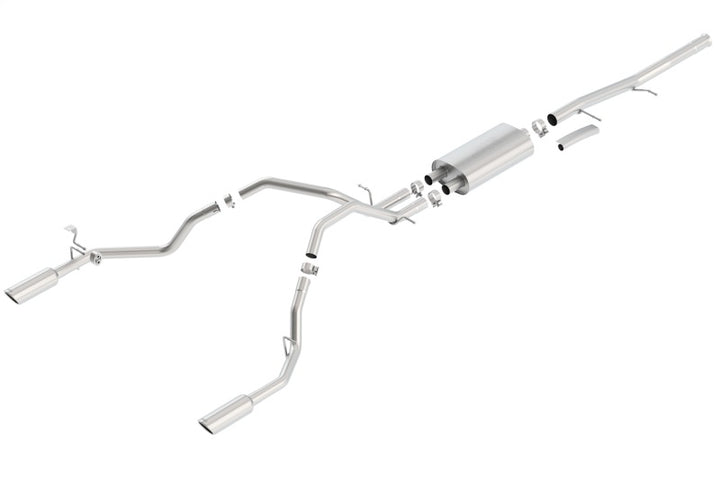 Borla 09-11 Chevrolet Silverado / 09-11 GMC Sierra S-Type SS Catback Exhaust - Bull Strap
