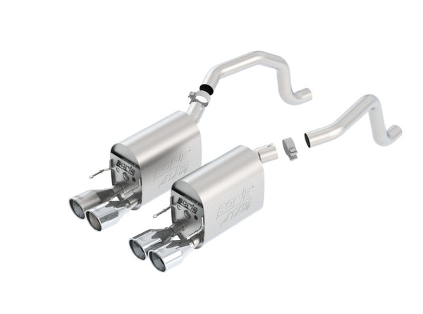 Borla 09-12 Chevy Corvette C6 Coupe/Convertible 6.2L 8cyl Aggressive ATAK Exhaust - Bull Strap
