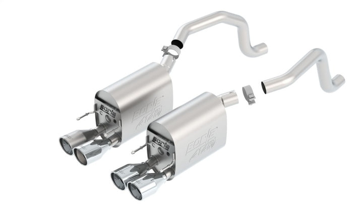 Borla 09-12 Chevy Corvette C6 Coupe/Convertible 6.2L 8cyl Aggressive ATAK Exhaust - Bull Strap