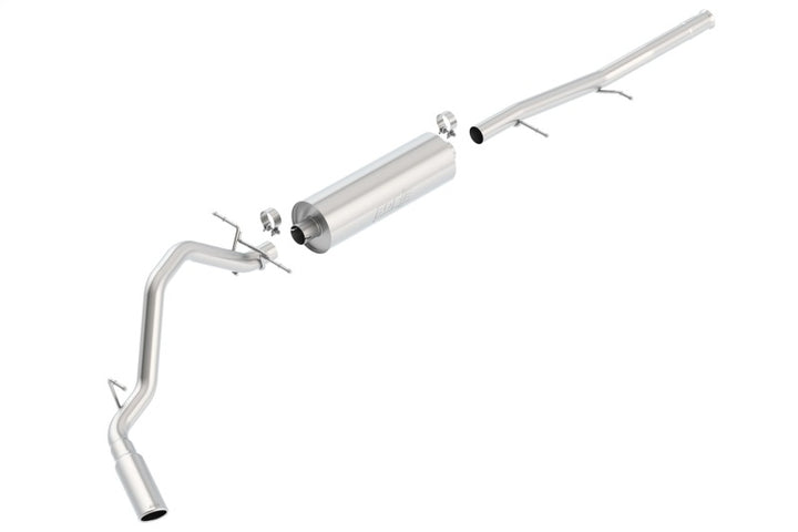 Borla 09-13 Chevrolet Silverado/GMC Sierra 1500 4.8L/5.3L/6.0L Side Exit Catback Exhaust - Bull Strap