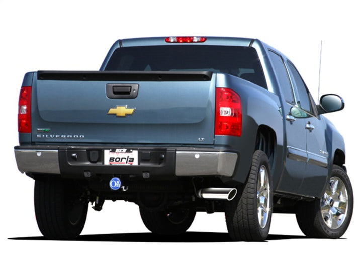 Borla 09-13 Chevrolet Silverado/GMC Sierra 1500 4.8L/5.3L/6.0L Side Exit Catback Exhaust - Bull Strap