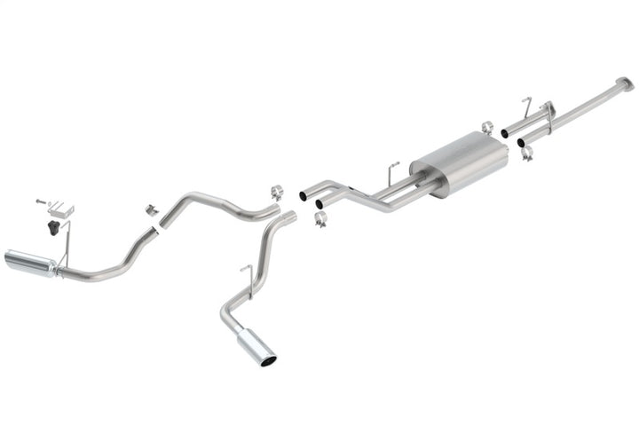 Borla 09-15 Toyota Tundra 4.6L / 5.7L V8 Crew Max / Double Cab SS Dual Split Catback Exhaust - Bull Strap