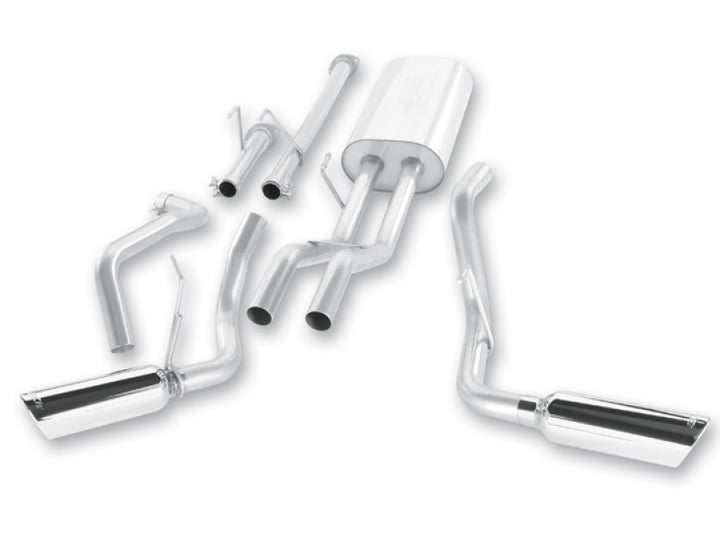 Borla 09-15 Toyota Tundra 4.6L / 5.7L V8 Crew Max / Double Cab SS Dual Split Catback Exhaust - Bull Strap
