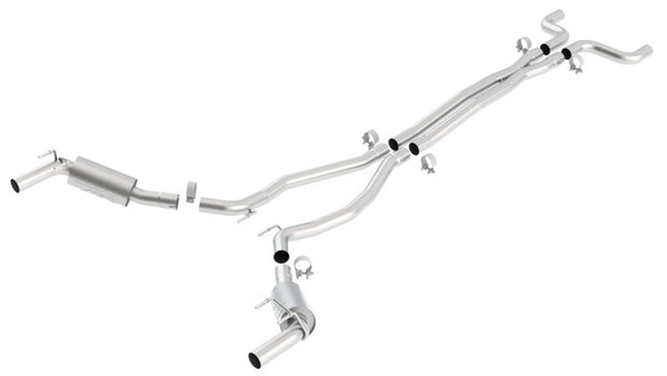 Borla 10-13 Chevy Camaro SS 6.2L V8 ATAK Catback Exhaust Incl. X Pipe works w/GFX Package - Bull Strap