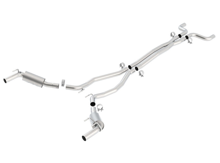 Borla 10-13 Chevy Camaro SS 6.2L V8 ATAK Catback Exhaust Incl. X Pipe works w/GFX Package - Bull Strap