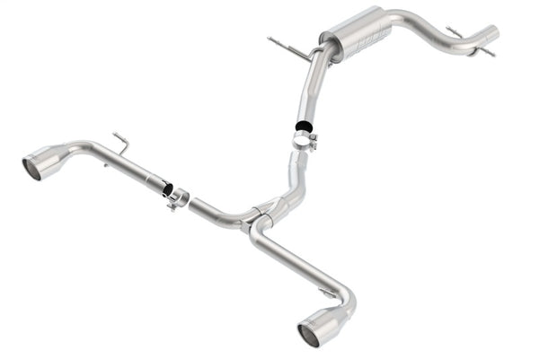 Borla 10-14 VW GTI Base 2.0L 4cyl Catback Exhaust - Bull Strap
