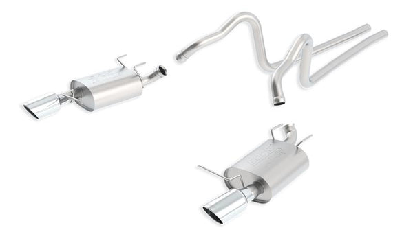 Borla 11-12 Ford Mustang 3.7L AT/MT RWD 2dr ATAK SS Catback Exhaust - Bull Strap
