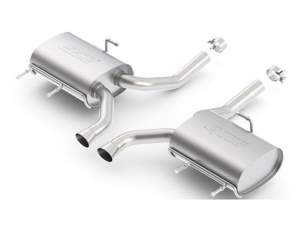 Borla 11-14 CTS Coupe V6 3.6L AT RWD/AWD Dual Ctr Rear Exit Touring Exhaust (REAR SECTION ONLY) - Bull Strap