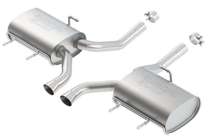 Borla 11-14 CTS Coupe V6 3.6L AT RWD/AWD Dual Ctr Rear Exit Touring Exhaust (REAR SECTION ONLY) - Bull Strap
