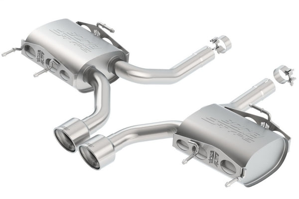 Borla 11-15 Cadillac CTS V Coupe 6.2L 8 cyl SS, S Type Exhaust (rear section only) - Bull Strap