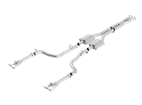 Borla 11 Dodge Challenger SRT8 Coupe AT/MT 5/6spd 6.4L 8cyl ATAK SS Catback Exhaust - Bull Strap