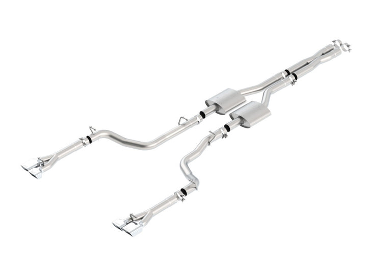 Borla 11 Dodge Challenger SRT8 Coupe AT/MT 5/6spd 6.4L 8cyl ATAK SS Catback Exhaust - Bull Strap