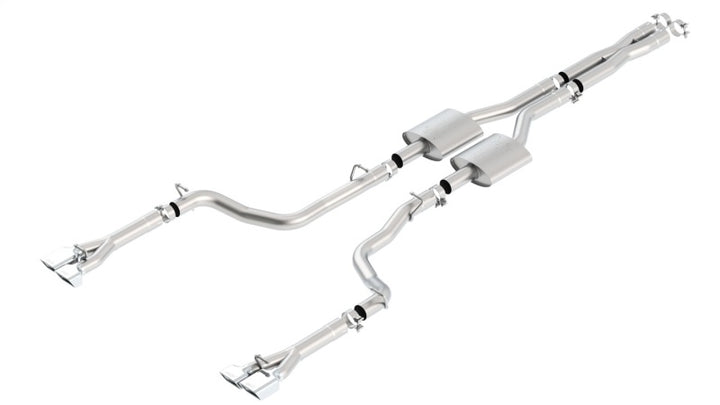 Borla 11 Dodge Challenger SRT8 Coupe AT/MT 5/6spd 6.4L 8cyl ATAK SS Catback Exhaust - Bull Strap