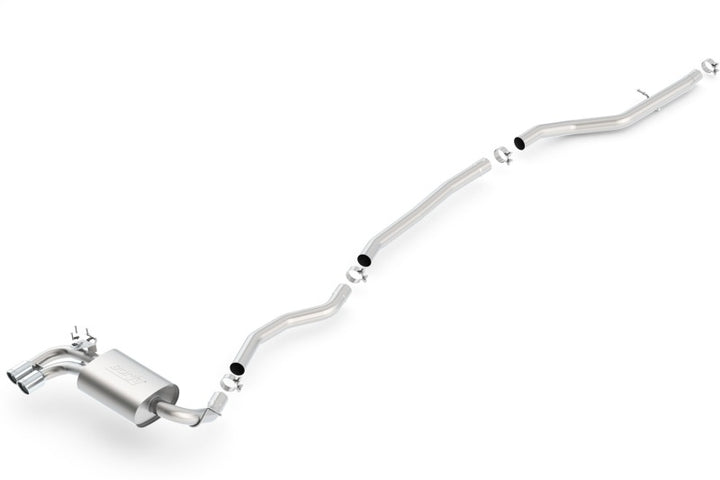 Borla 12-15 BMW 328i Sedan 2.0L AT/MT RWD Dual Left Rear Exit Catback Exhaust - Bull Strap