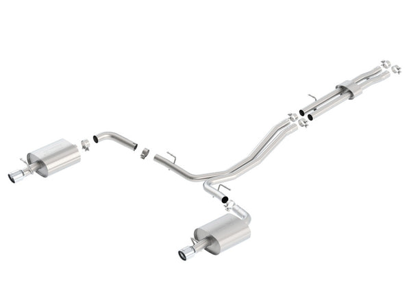 Borla 12-15 Ford Explorer 3.5L EcoBoost Dual Split Rear Ext SS S-Type CB Exht - Bull Strap
