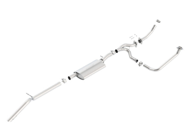 Borla 12-15 Jeep Wrangler 3.6L V6 Auto/Manual Trans Turndown Tip Dual Left Rear Exit Exhaust - Bull Strap