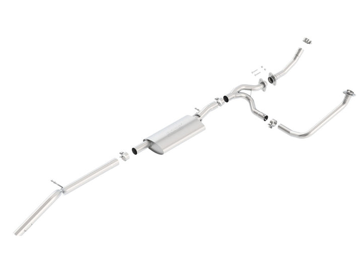 Borla 12-15 Jeep Wrangler 3.6L V6 Auto/Manual Trans Turndown Tip Dual Left Rear Exit Exhaust - Bull Strap