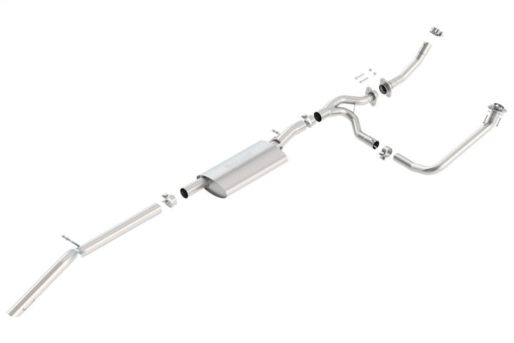 Borla 12-15 Jeep Wrangler 3.6L V6 Auto/Manual Trans Turndown Tip Dual Left Rear Exit Exhaust - Bull Strap
