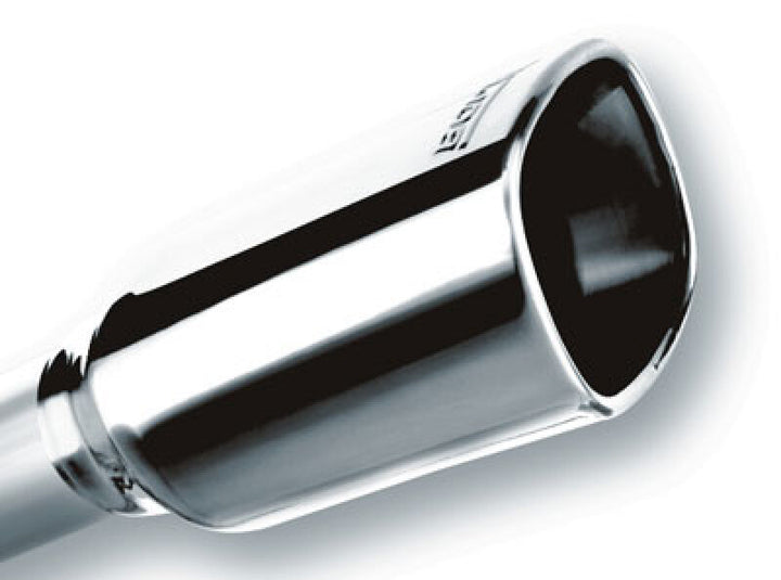Borla 12-16 Jeep Wrangler 3.6L AT/MT 4WD Single Split Rr Exit Touring Exhaust (rear section only) - Bull Strap