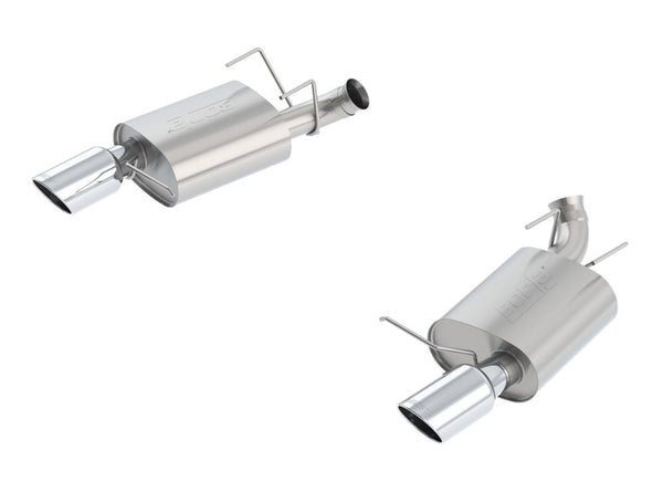 Borla 13-14 Mustang GT/Boss 302 5.0L V8 RWD Single Split Rr Exit S-Type Exhaust (rear section only) - Bull Strap