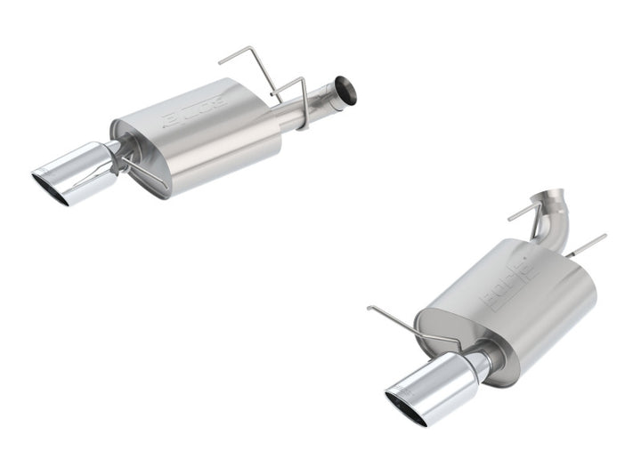 Borla 13-14 Mustang GT/Boss 302 5.0L V8 RWD Single Split Rr Exit S-Type Exhaust (rear section only) - Bull Strap