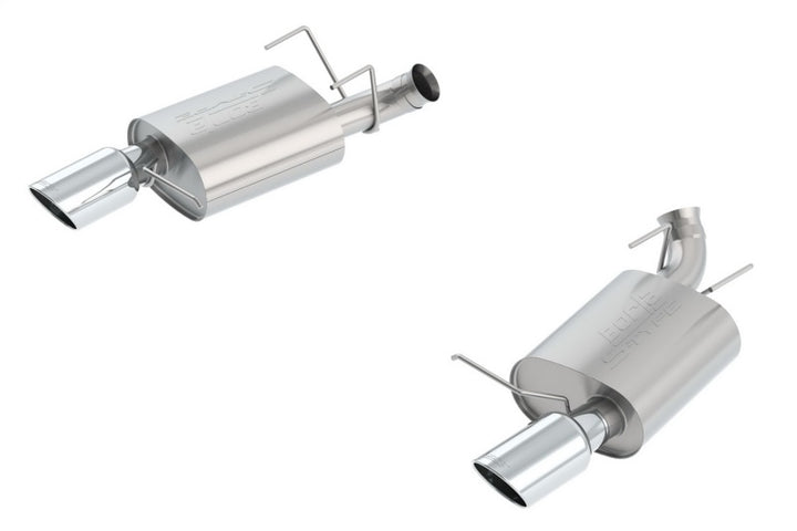 Borla 13-14 Mustang GT/Boss 302 5.0L V8 RWD Single Split Rr Exit S-Type Exhaust (rear section only) - Bull Strap