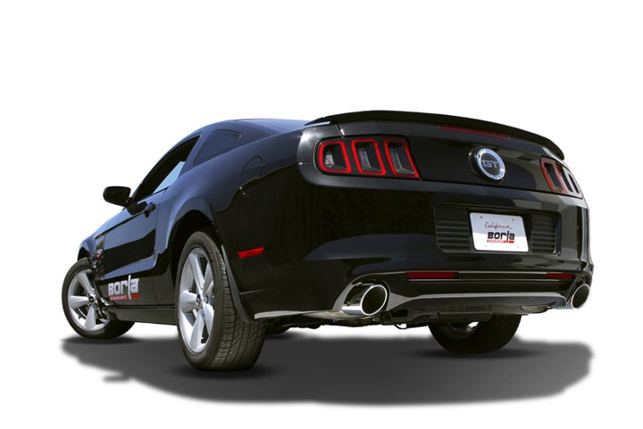 Borla 13-14 Mustang GT/Boss 302 5.0L V8 RWD Single Split Rr Exit S-Type Exhaust (rear section only) - Bull Strap